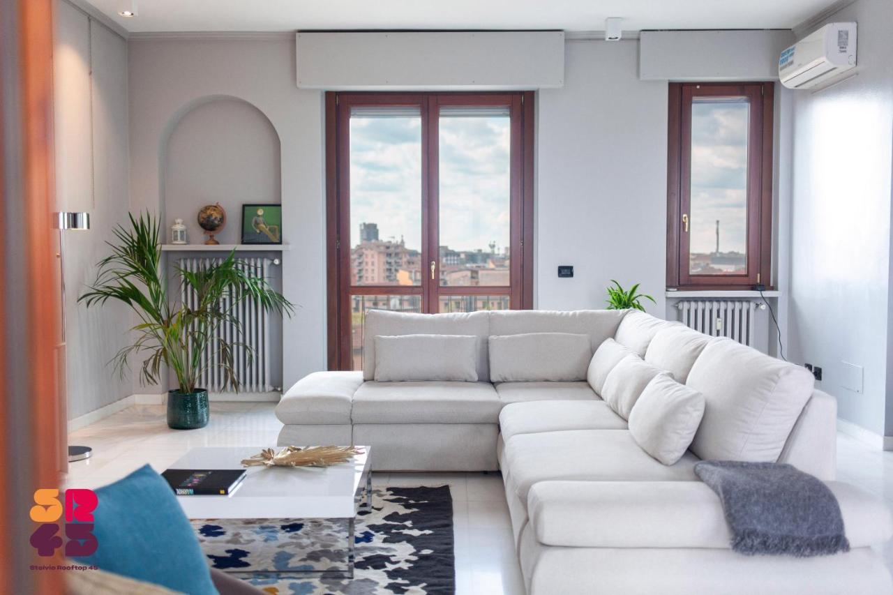 Stelvio Rooftop - Penthouse Skyline With Terrace And Jacuzzi 밀라노 외부 사진