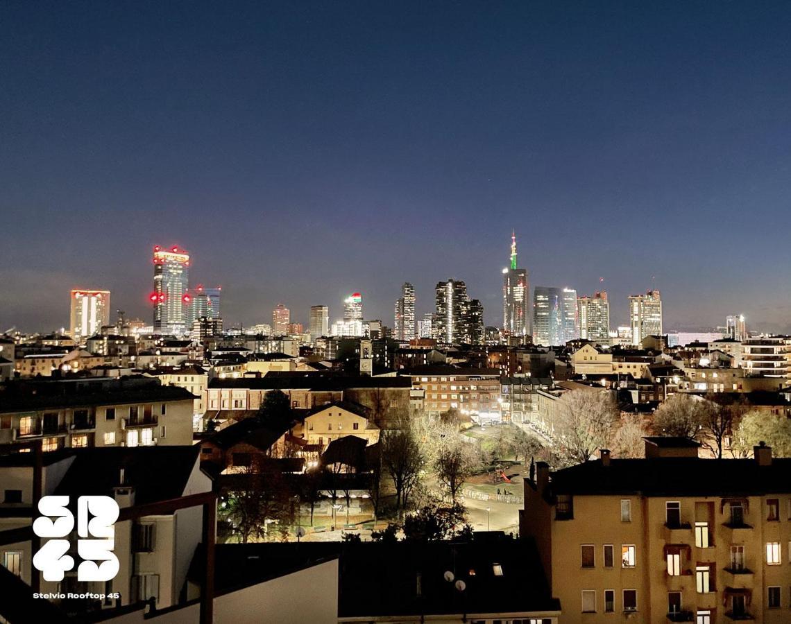 Stelvio Rooftop - Penthouse Skyline With Terrace And Jacuzzi 밀라노 외부 사진